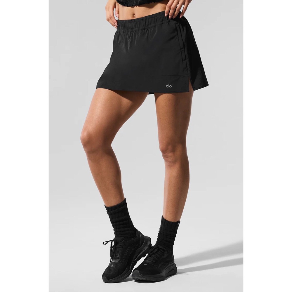 Alo Yoga Alumni Tennis Skirt Black S - Picture 3 of 9